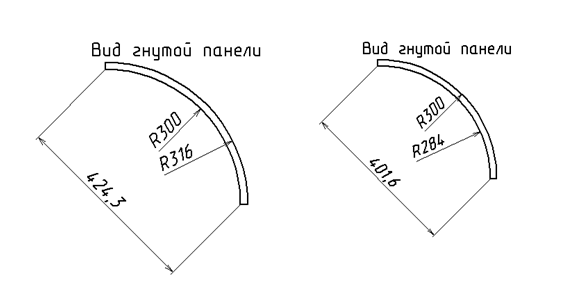 Радиусные фасады эмаль