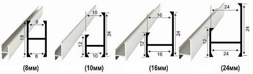 Алюминиевый профиль для стеновых панелей фото